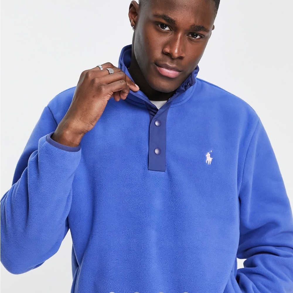 Polo Ralph Lauren Blue Fleece Pullover